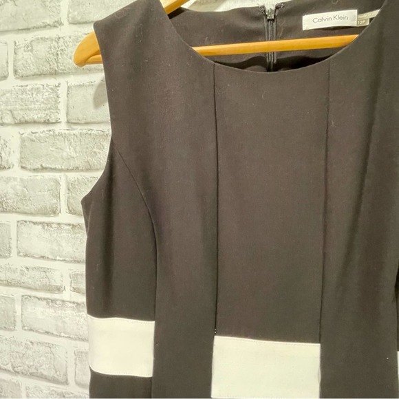 Calvin Klein Mod Fit & Flare Sleeveless Dress Size 12P - Picture 4 of 12